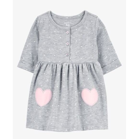 Carter's Other - Carter's Baby Heart Jersey Dress - Size 3-6 Months